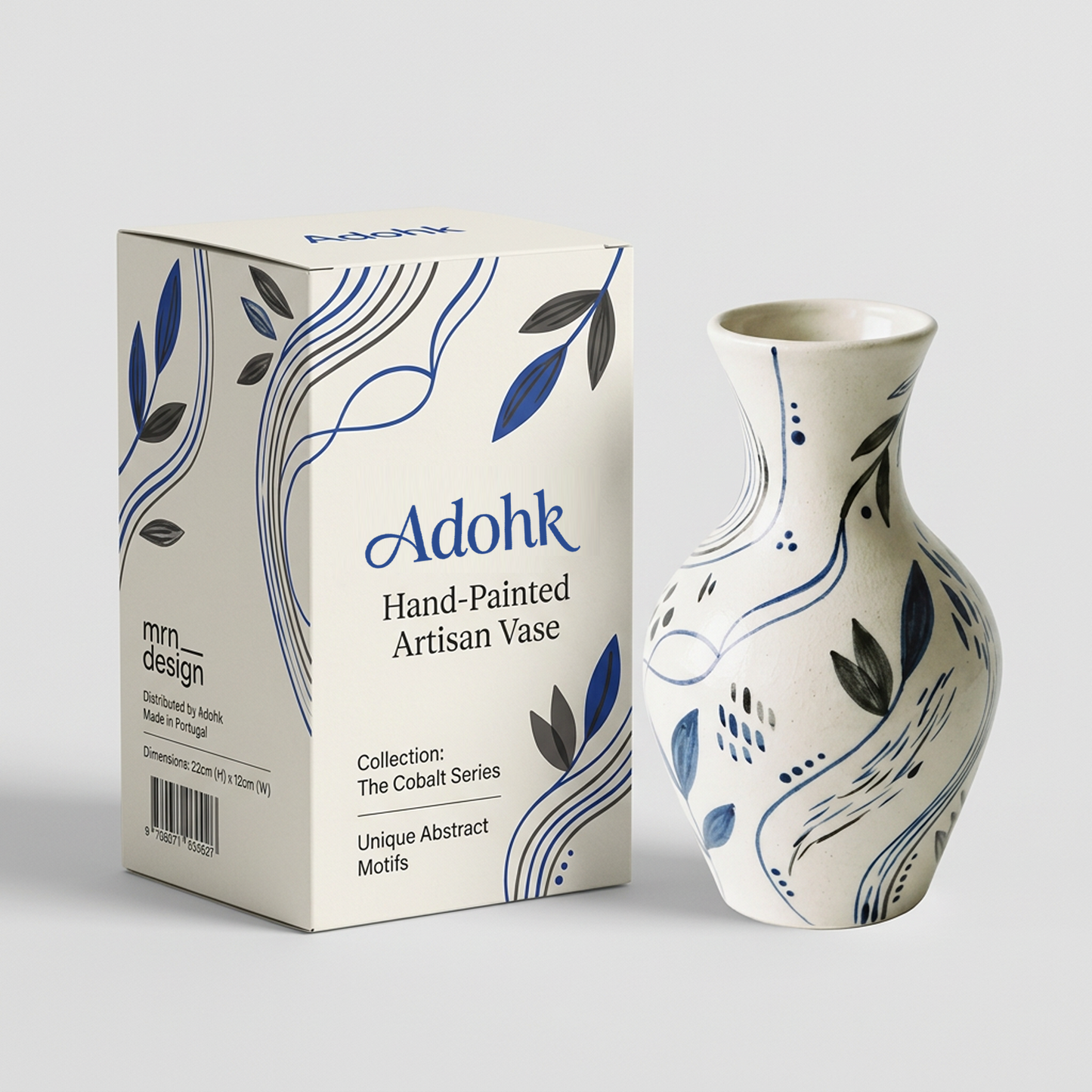 Hand-Painted Ceramic Vase