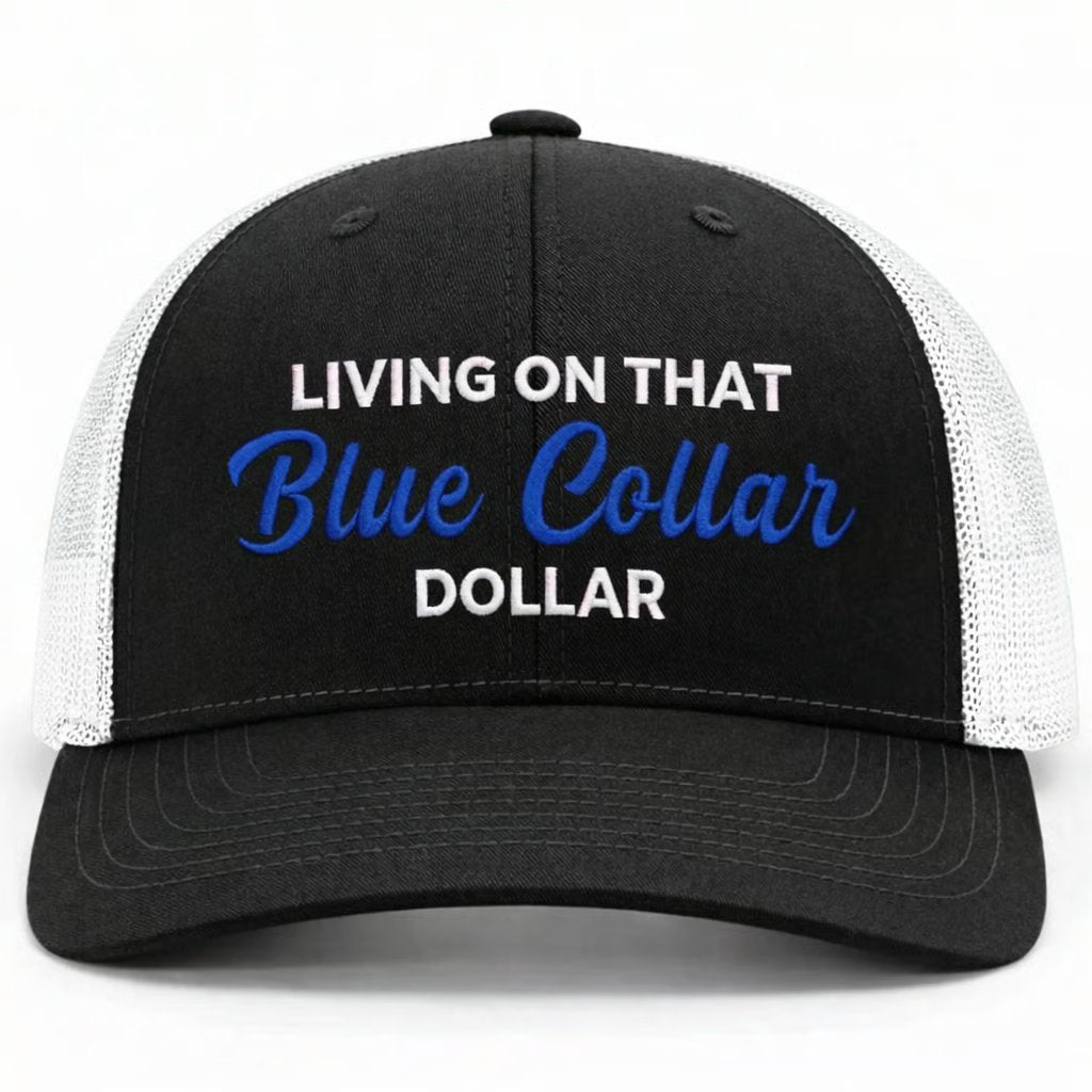 Blue Collar Dollar Trucker Hat🎁Buy 3 Free Shipping