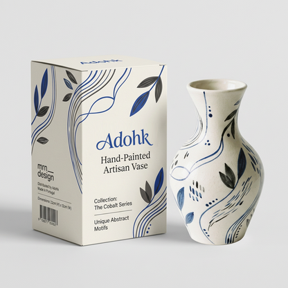 Hand-Painted Ceramic Vase