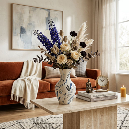 Hand-Painted Ceramic Vase