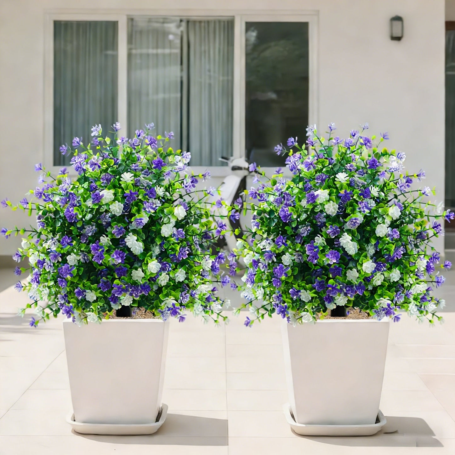 🌱🌱🌱artificial potted trees with ground stake