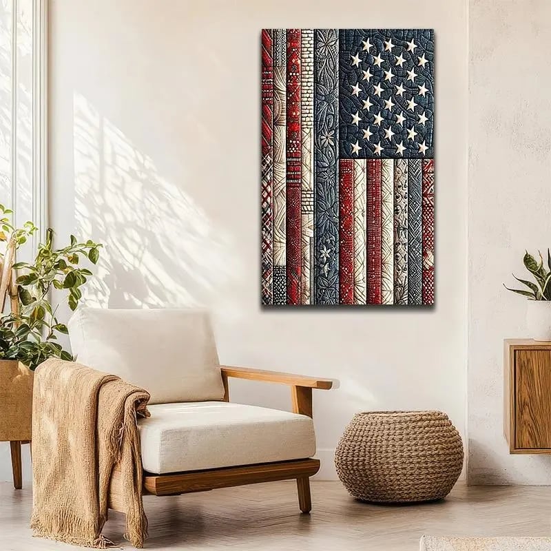 💎🇺🇸 American Flag DIY 5D Diamond Painting Kit❤️(Beginner-Friendly!)