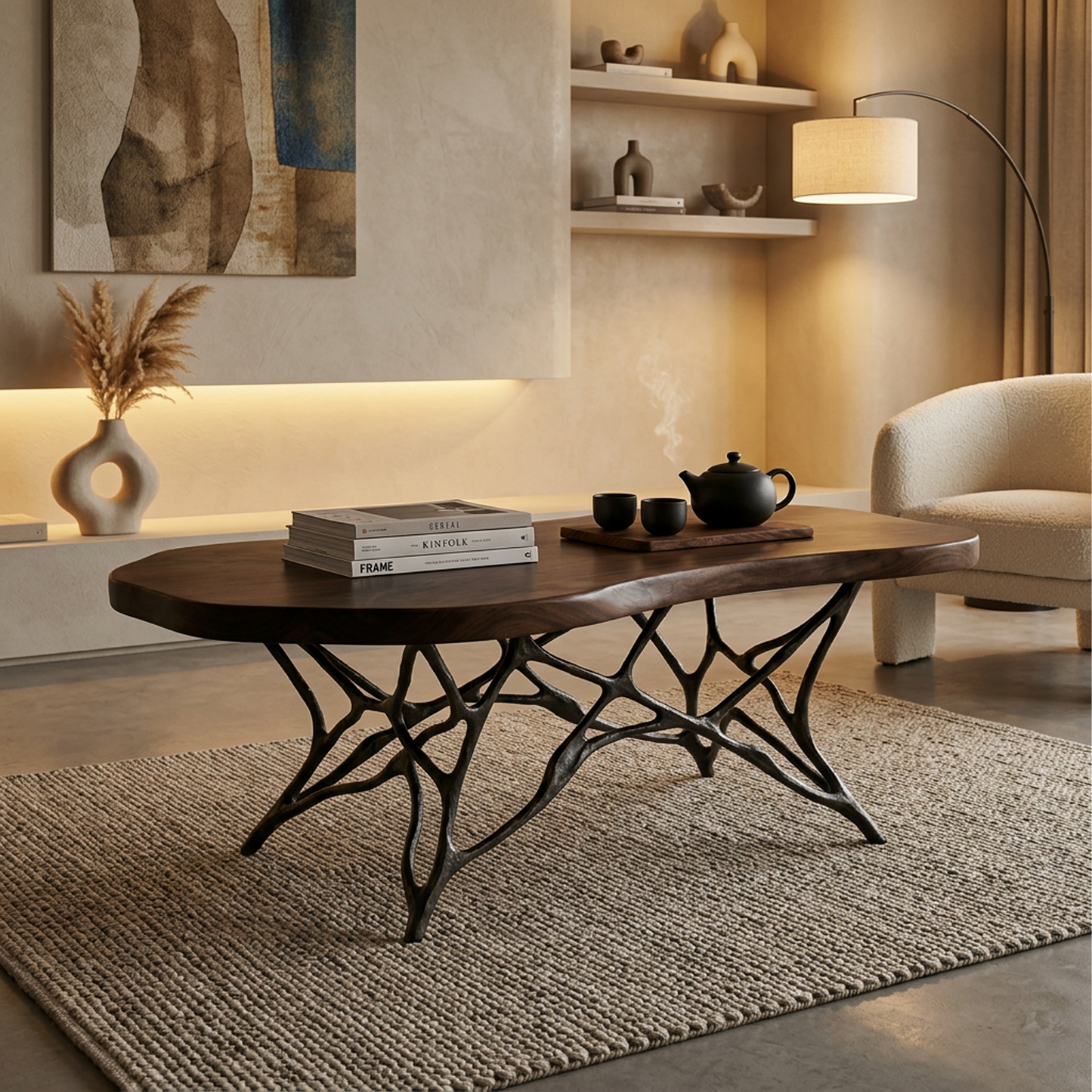 Organic Modern Live Edge Coffee Table
