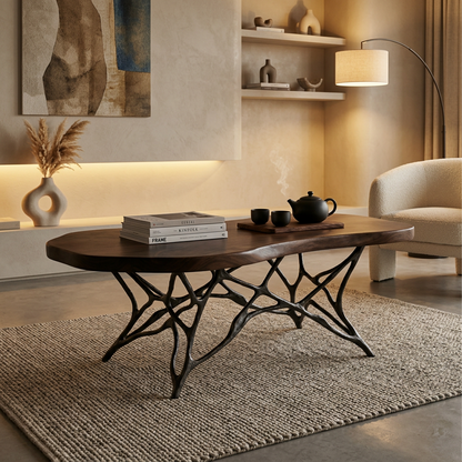 Organic Modern Live Edge Coffee Table