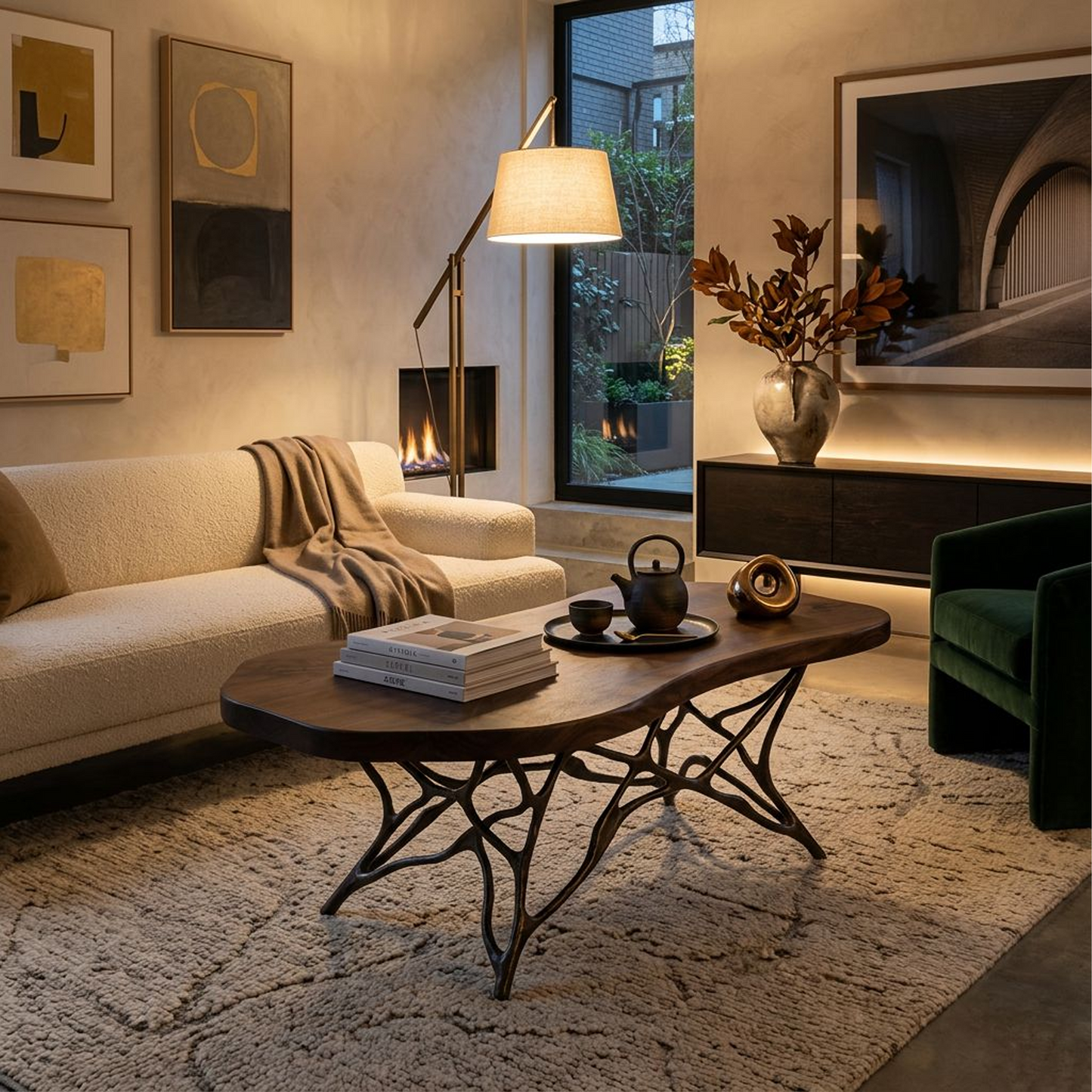 Organic Modern Live Edge Coffee Table