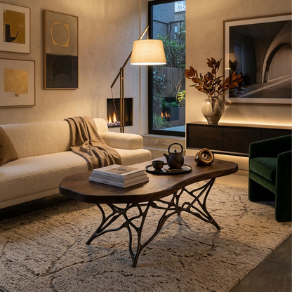 Organic Modern Live Edge Coffee Table