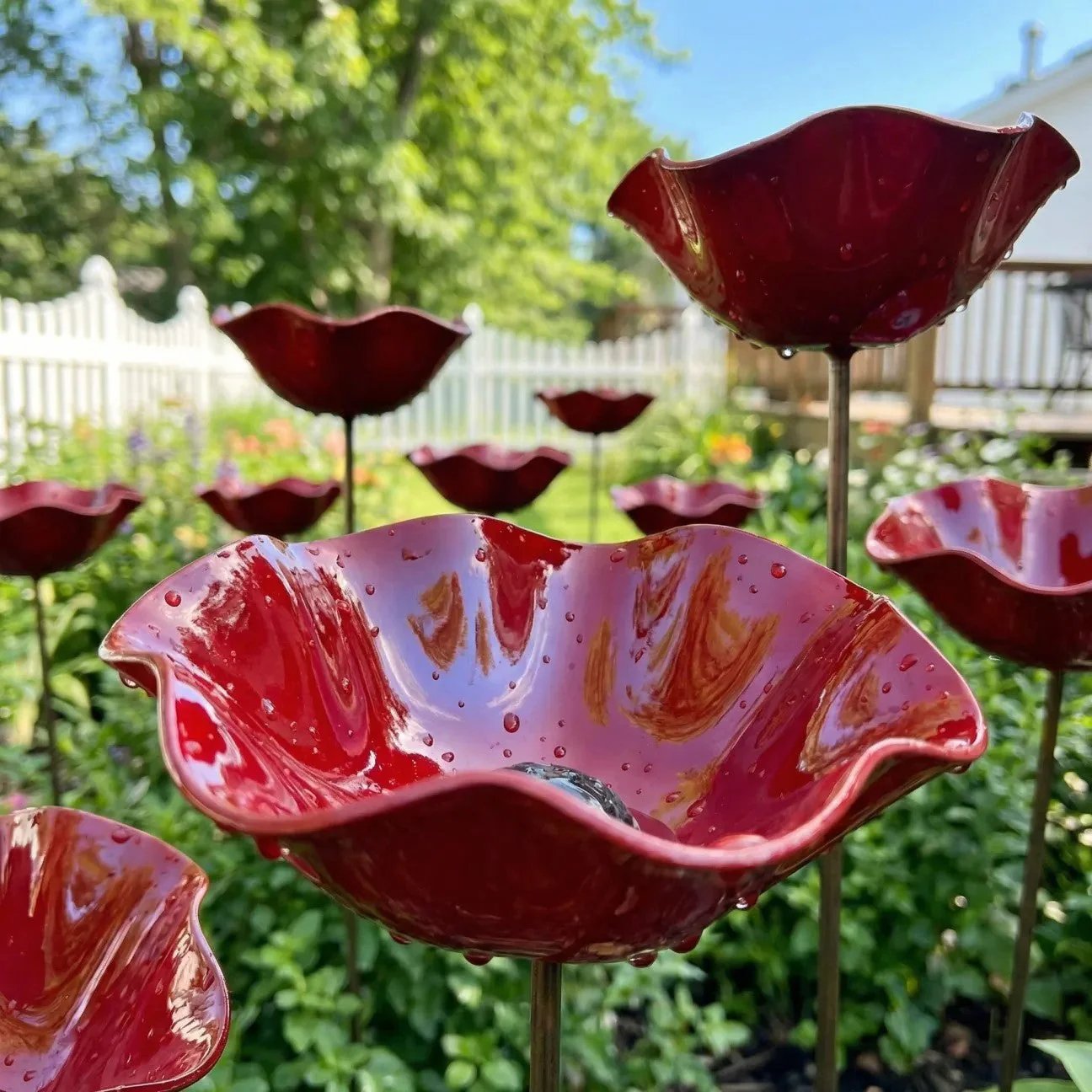 2026 Mother's Day Gifts-Handmade Metal Flower Garden Stake