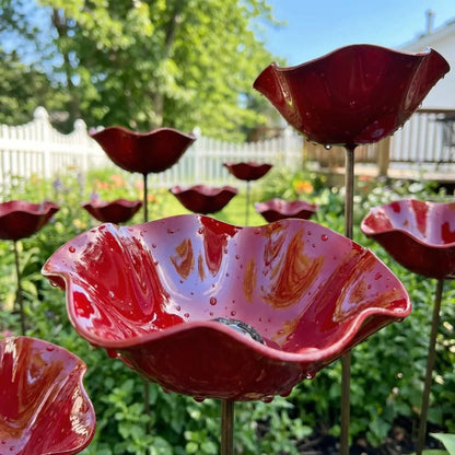 2026 Mother's Day Gifts-Handmade Metal Flower Garden Stake