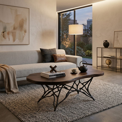 Organic Modern Live Edge Coffee Table