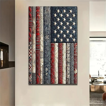 💎🇺🇸 American Flag DIY 5D Diamond Painting Kit❤️(Beginner-Friendly!)
