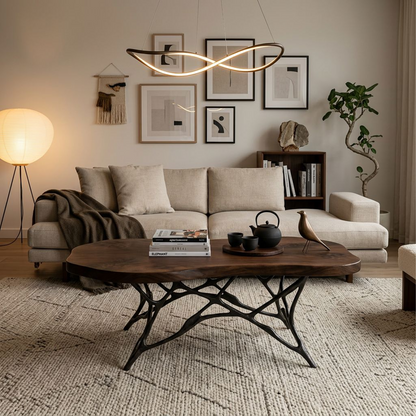 Organic Modern Live Edge Coffee Table