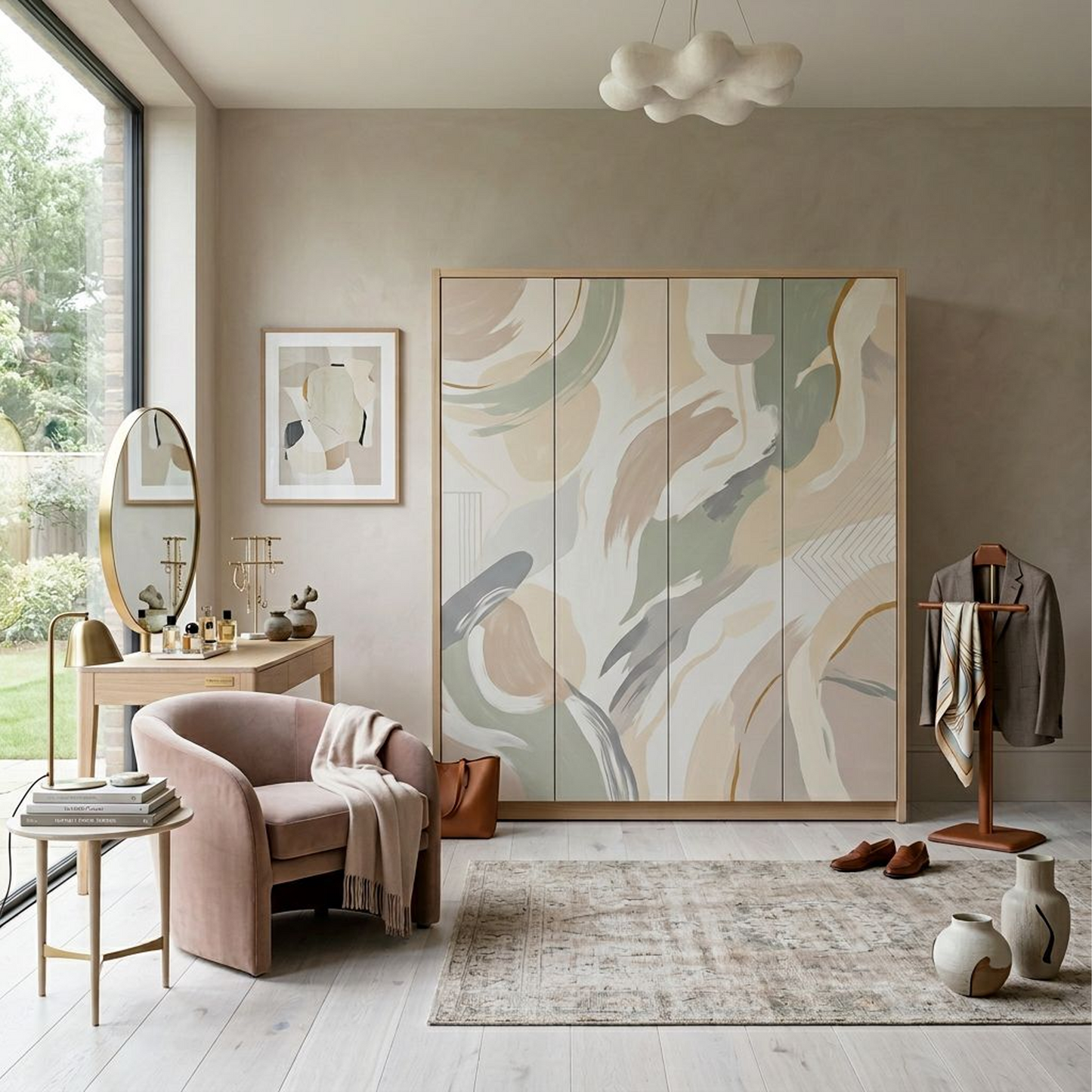 Modern Minimalist Art Wardrobe / Storage Cabinet