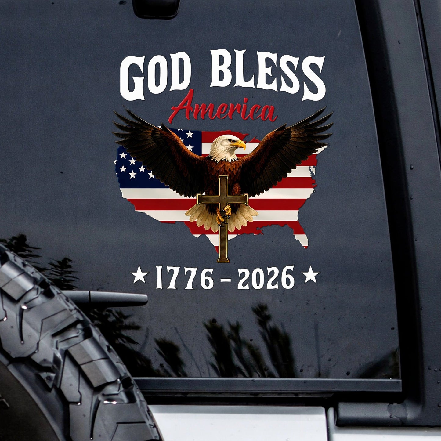 🔥 LIMITED TIME OFFER - 250th Anniversary United States Of America High Quality UV DTF 3D Decal