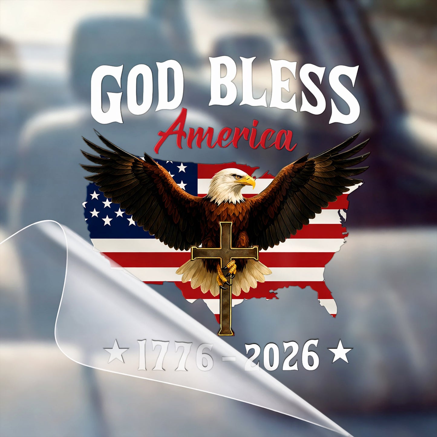🔥 LIMITED TIME OFFER - 250th Anniversary United States Of America High Quality UV DTF 3D Decal