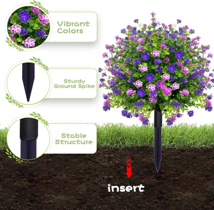 🌱🌱🌱artificial potted trees with ground stake