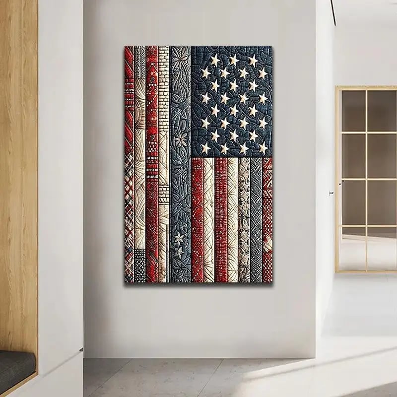 💎🇺🇸 American Flag DIY 5D Diamond Painting Kit❤️(Beginner-Friendly!)